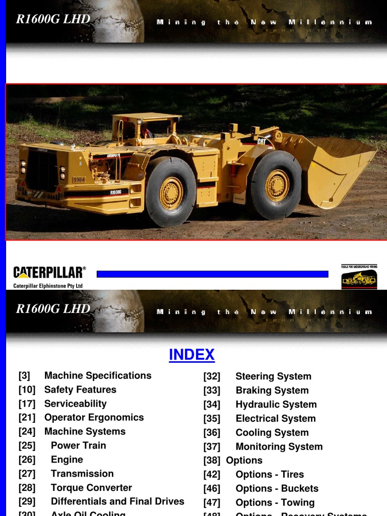 Caterpillar r1600g Lhd | Transmission (Mechanics) | Axle
