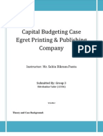 Finance - Egret Printing (Finance Case Study Solution)
