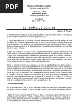 Significado Tunica De Colores Rachel Jacob