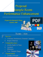 Freelance Consultancy Project - Sample Room Performance Enhancement
