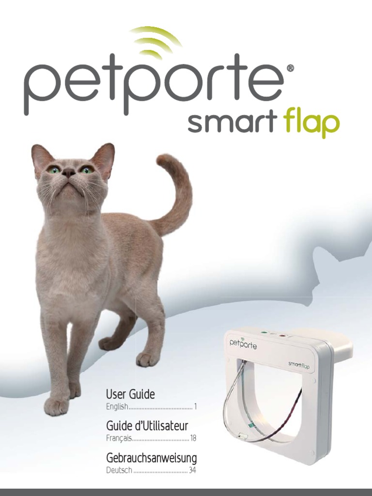 PetPorte Smart Flap Notice Utilisatuer PDF Traffic Light Cats