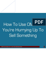 When You Are in a Hurry to Sell Online by Jomar Hilario OMC2 PDF