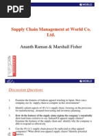 Supply Chain Management At World Co. Ltd. Pdf