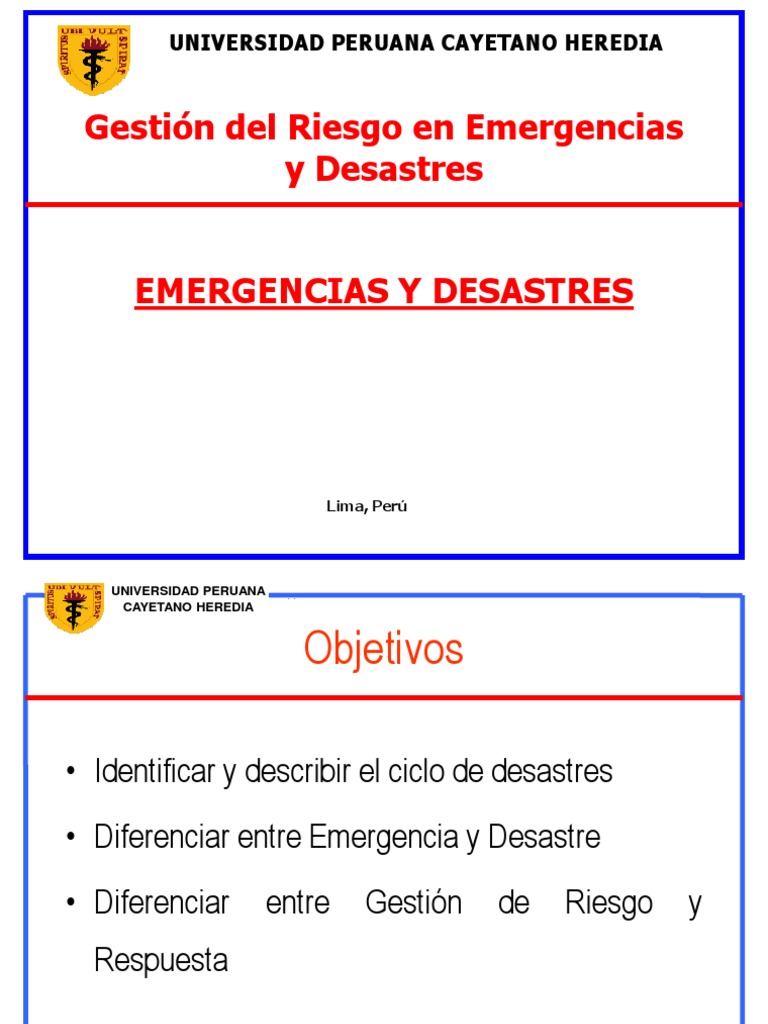 Gestión de Riesgos en Emergencias y Desastres | PDF | Perú | Vulnerabilidad
