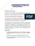 Encuesta de Evaluacion Nutricional