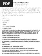 Download A Clean Well-Lighted Place by Ernest Hemingway by Jean_Jacques_Vandale SN105334414 doc pdf