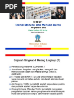 Download Modul 1 _ Teknik Mencari dan Menulis Berita_UT Korea by Chairul Hudaya SN105341427 doc pdf