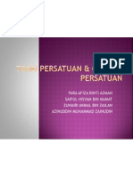 Toeri Persatuan & Ciri-Ciri Persatuan