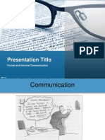 Presentation Title: Formal and Informal Communication