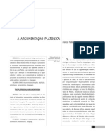 A ARGUMENTAÇÃO PLATÔNICA - Franco Trabattoni