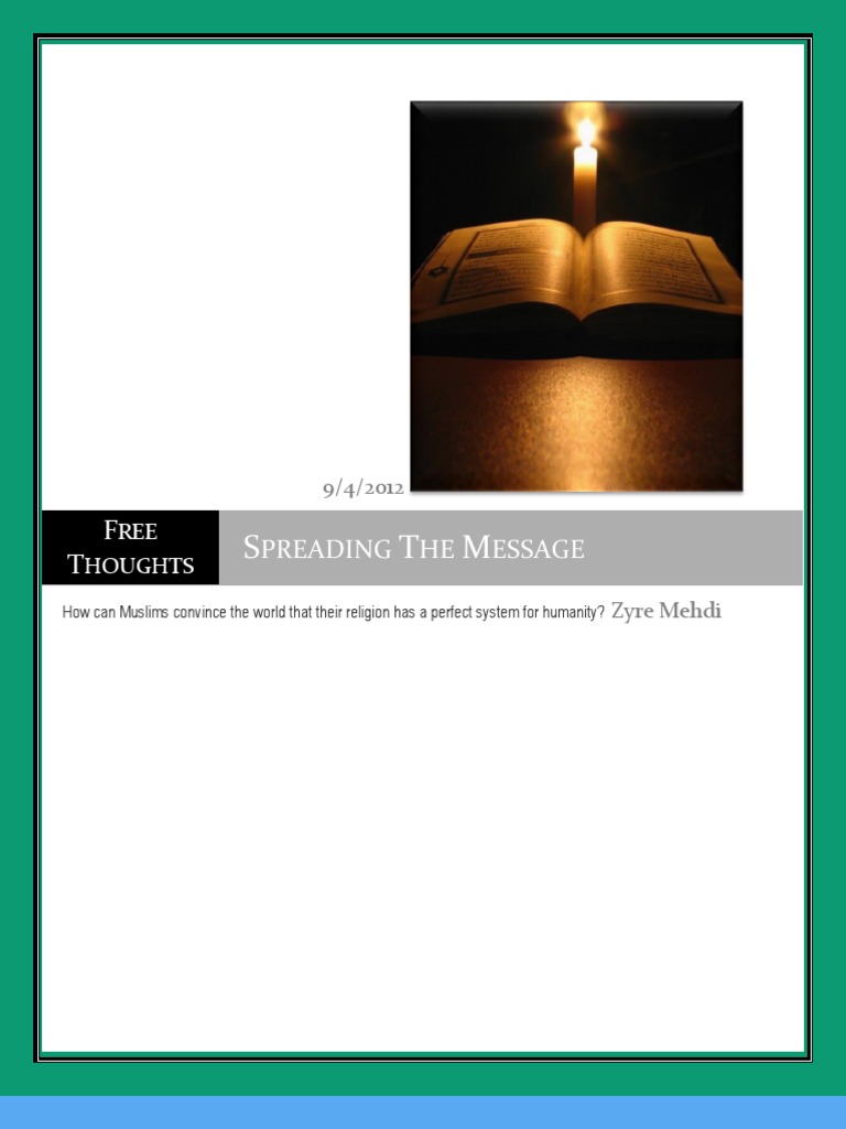 Spreading The Message | PDF | Medina | Muhammad