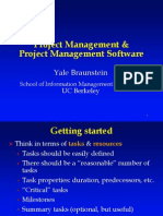 Project Management & Project Management Software: Yale Braunstein