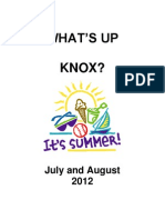 July August Newsletter2012