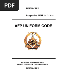 Afp Uniform Code
