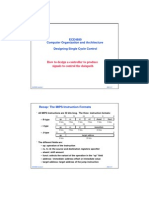 ECE4680 Computer Organization and Architecture Designing Single Cycle Control