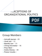 Perceptions of Organizational Politics