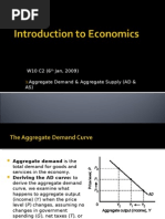 W10 C2 (6 Jan, 2009) Aggregate Demand & Aggregate Supply (AD & AS)