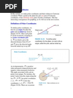 9.4 Polar Coordinates