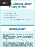 Special Cases in Linear Programming