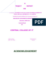 Acknowledgement: Central College of It