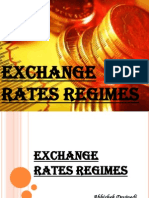 Exchange Rates Regimes
