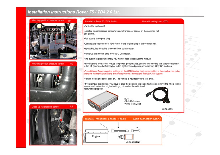 Rover 2.0 td4 | PDF
