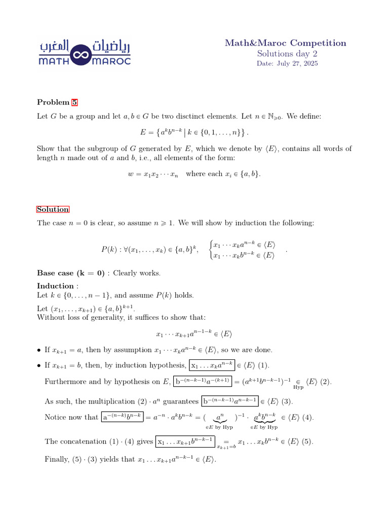 MMC 2025 Sol Day 2 | PDF | Function (Mathematics) | Monotonic Function