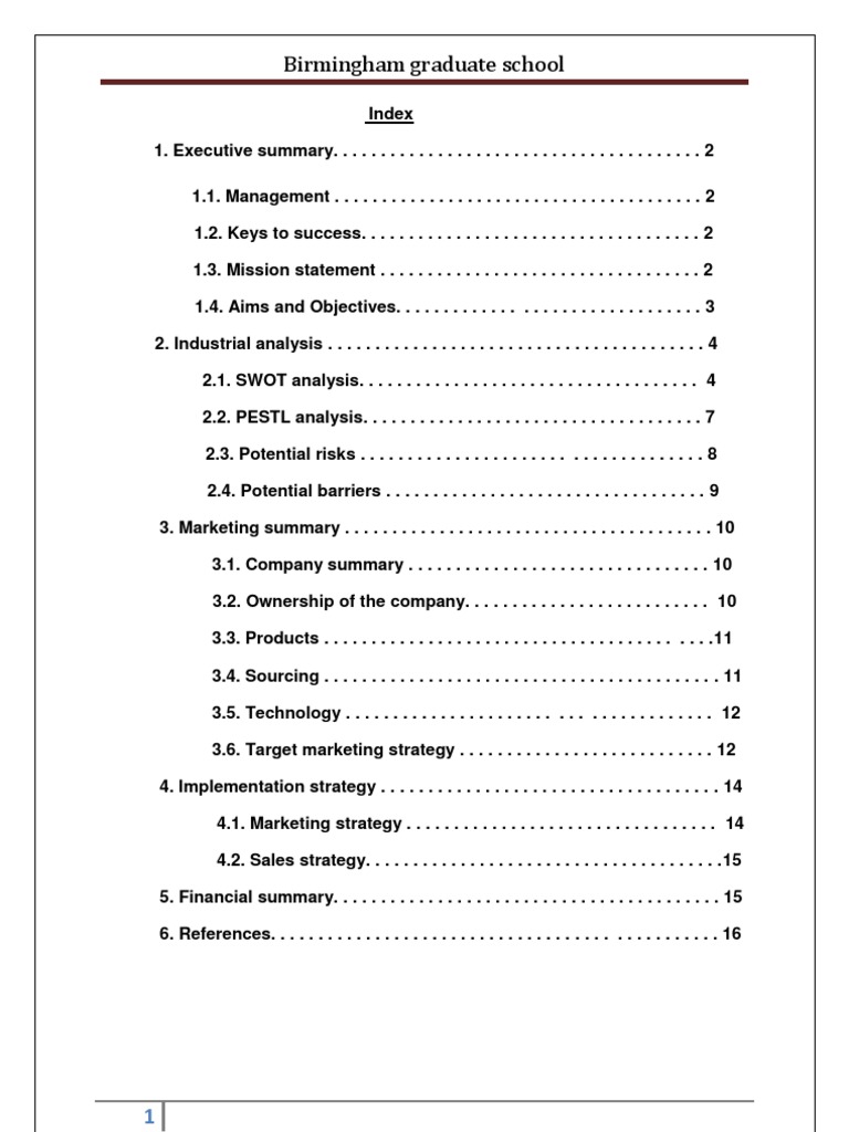 A sample business plan of recycling industry Recycling Sales