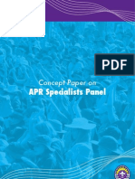 Concept Paper On APR Specialists Panel