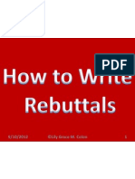 How To Write Your Rebuttal