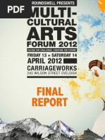 Download Final Report Multicultural Arts Forum 2012 - Groundswell Creative Thinkers Creative Solutions by groundswell_forum SN105429867 doc pdf