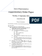 Supplementary Order Paper N0 122 Goff