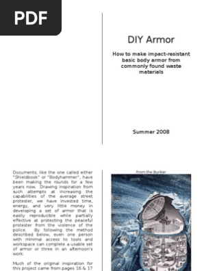 DIY Armor Zine