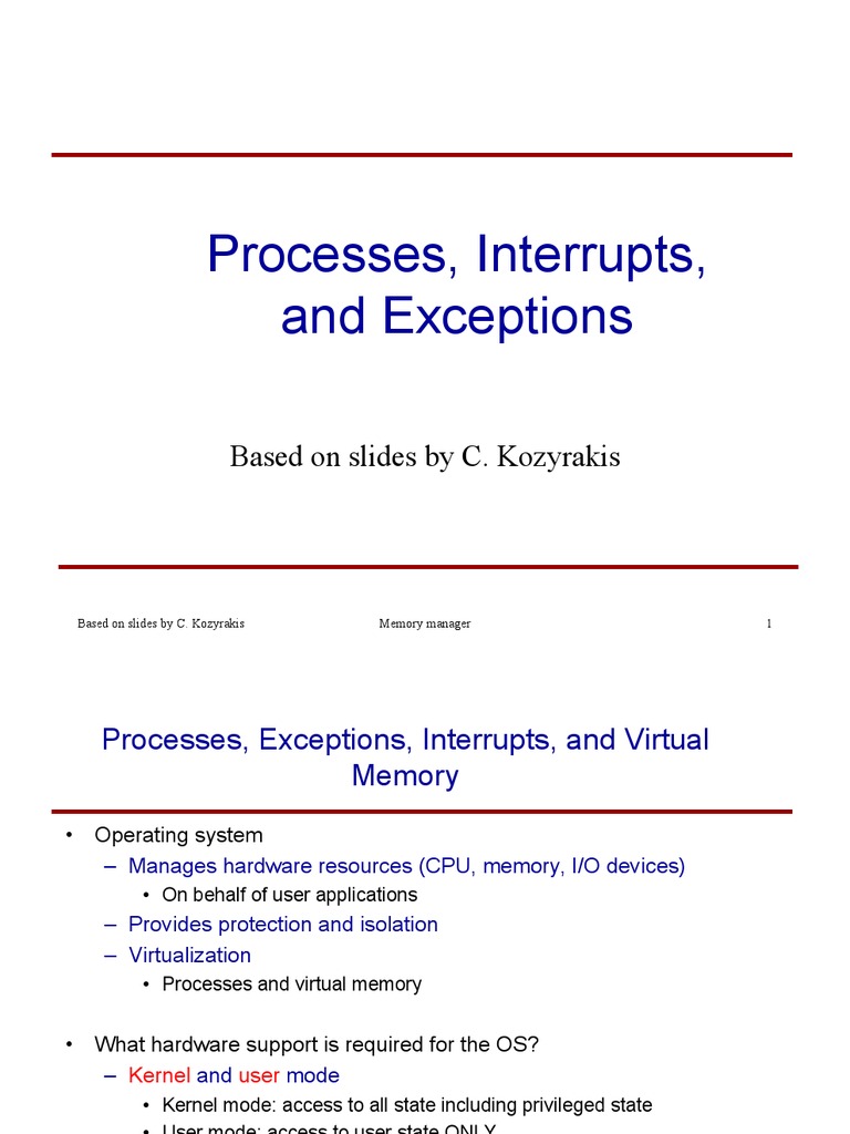 Understanding Processes and Interrupts | PDF | Cpu Cache | Process ...
