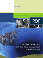 Decentralization of Educational Management in Southeast Asia