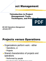 Project Management: "Introduction To Project Management: Tools, Techniques, and Practices"