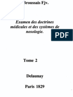 Broussais Examen Des Doctrines Medicales
