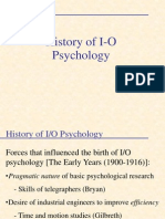 History of Industrial Psychology