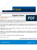 Algebra Solver