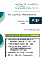 Plan General de Manejo Forestal 2012