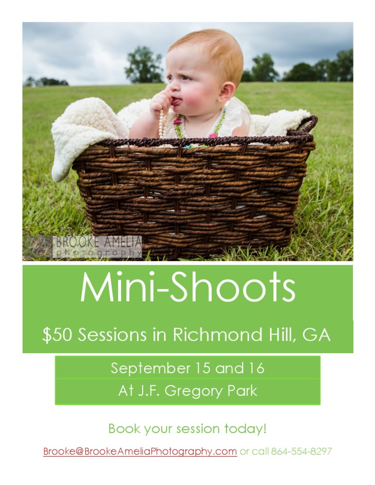 Mini-Shoots in Richmond Hill, GA | PDF