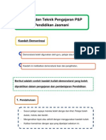 Kaedah Dan Teknik Pengajaran P&P PJ