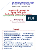 Technology Governance foe Nuclear Safety under Earthquake-Tsunami Environments