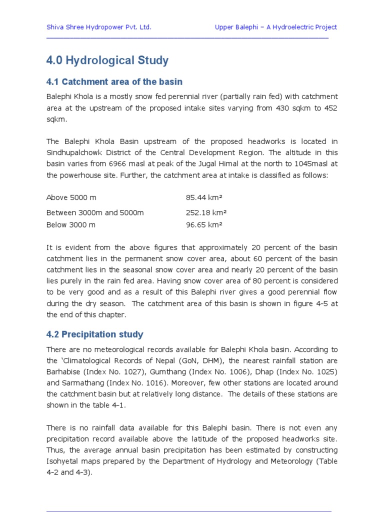 Ch 4 Hydrology Pdf Flood Drainage Basin