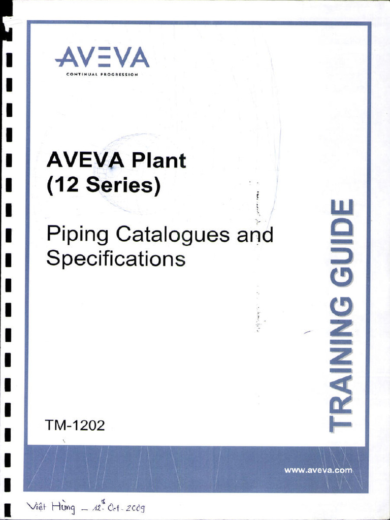 E3D Piping Catalogues and Specification | PDF