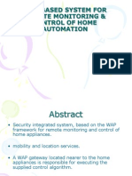 Wap Based System For Remote Monitoring &amp Control of Home Automation