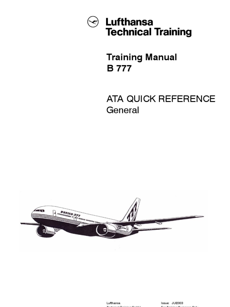 B777 flight attendant manual covers