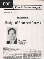 Download Design of Spandrel Beams GJ Klein by Daniel Larrinaga SN105504179 doc pdf