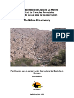 Planificación conservación Desierto Sechura