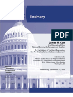 US Comm on Oversight and Gov Reform_Minorities and the Economic Downturn